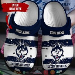 NCAA Connecticut Huskies Custom Name Logo Crocs - Image 3