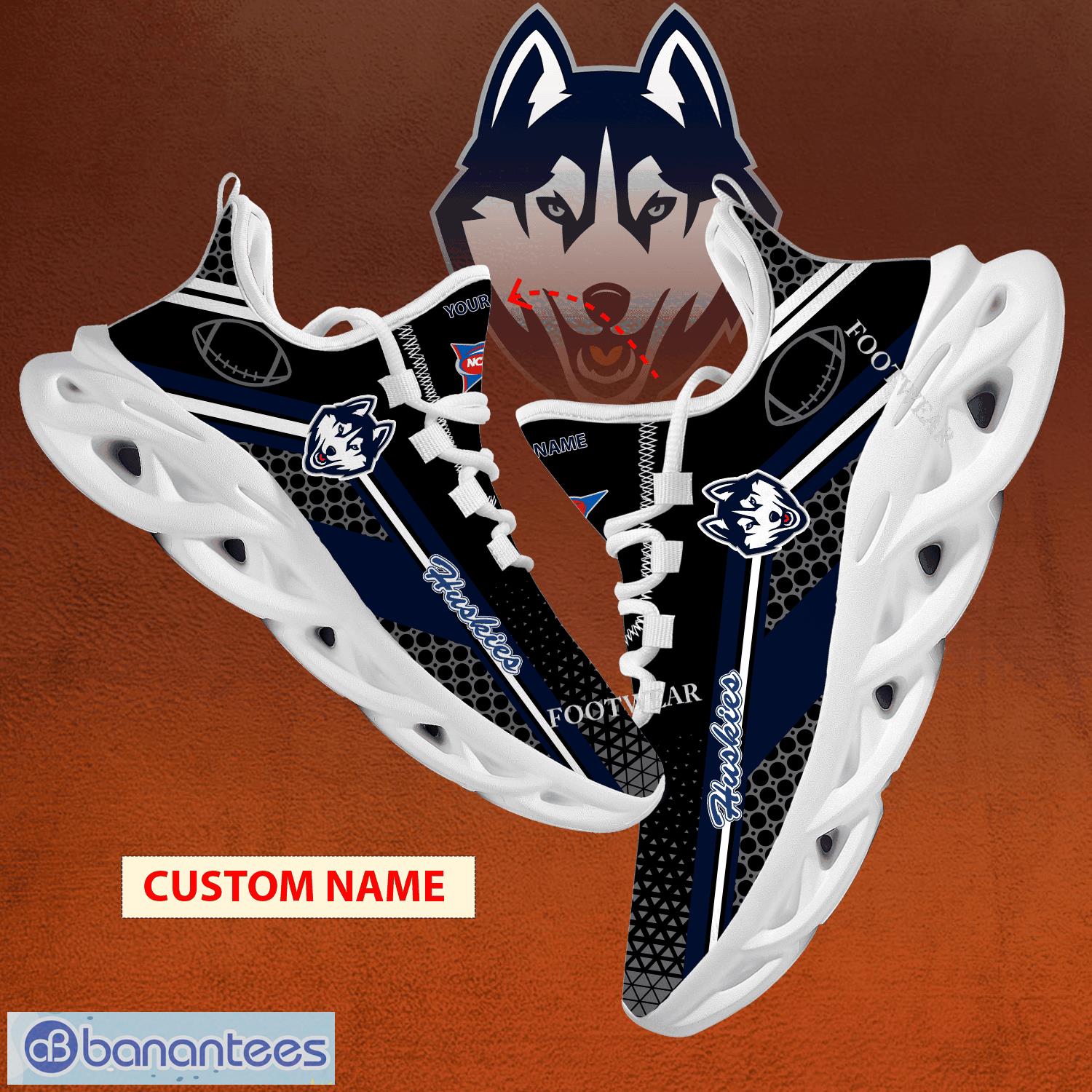 NCAA Connecticut Huskies Custom Name New Season Max Soul Shoes
