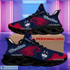 Alternative view of NCAA Connecticut Huskies Custom Name New Wings Arrow Pattern Max Soul Shoes