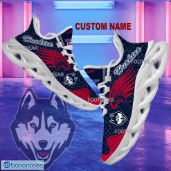 NCAA Connecticut Huskies Custom Name New Wings Arrow Pattern Max Soul Shoes