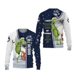 NCAA Connecticut Huskies Grinch Christmas Sweatshirt
