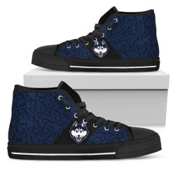 NCAA Connecticut Huskies Perfect Cross Color Absolutely High Top Shoes