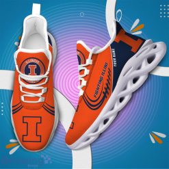 Alternative view of NCAA Illinois Fighting Illini Custom Name Sport Style Max Soul Shoes