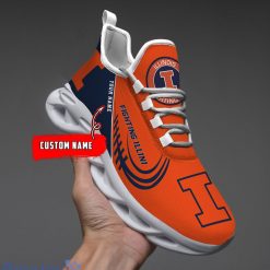 NCAA Illinois Fighting Illini Custom Name Sport Style Max Soul Shoes