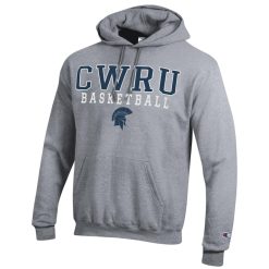 Alternative view of NCAA CWRU Spartans Gray Champion Basketball Pullover Hoodie