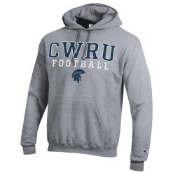 Alternative view of NCAA CWRU Spartans Gray Football Champion Eco Pullover Hoodie