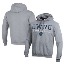 NCAA CWRU Spartans Gray Football Champion Eco Pullover Hoodie