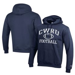 NCAA CWRU Spartans Navy Champion Football Eco Pullover Hoodie