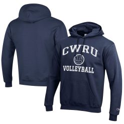 NCAA CWRU Spartans Navy Champion Logo Volleyball Pullover Hoodie