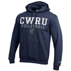 Alternative view of NCAA CWRU Spartans Navy Champion Volleyball Pullover Hoodie