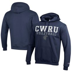 NCAA CWRU Spartans Navy Champion Volleyball Pullover Hoodie