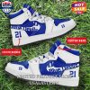NCAA Duke Blue Devils Custom Name Number Blue White Air Jordan 1 High Sneakers