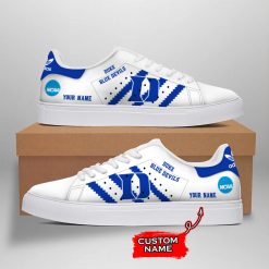 NCAA Duke Blue Devils Custom Name White Green Stan Smith Shoes