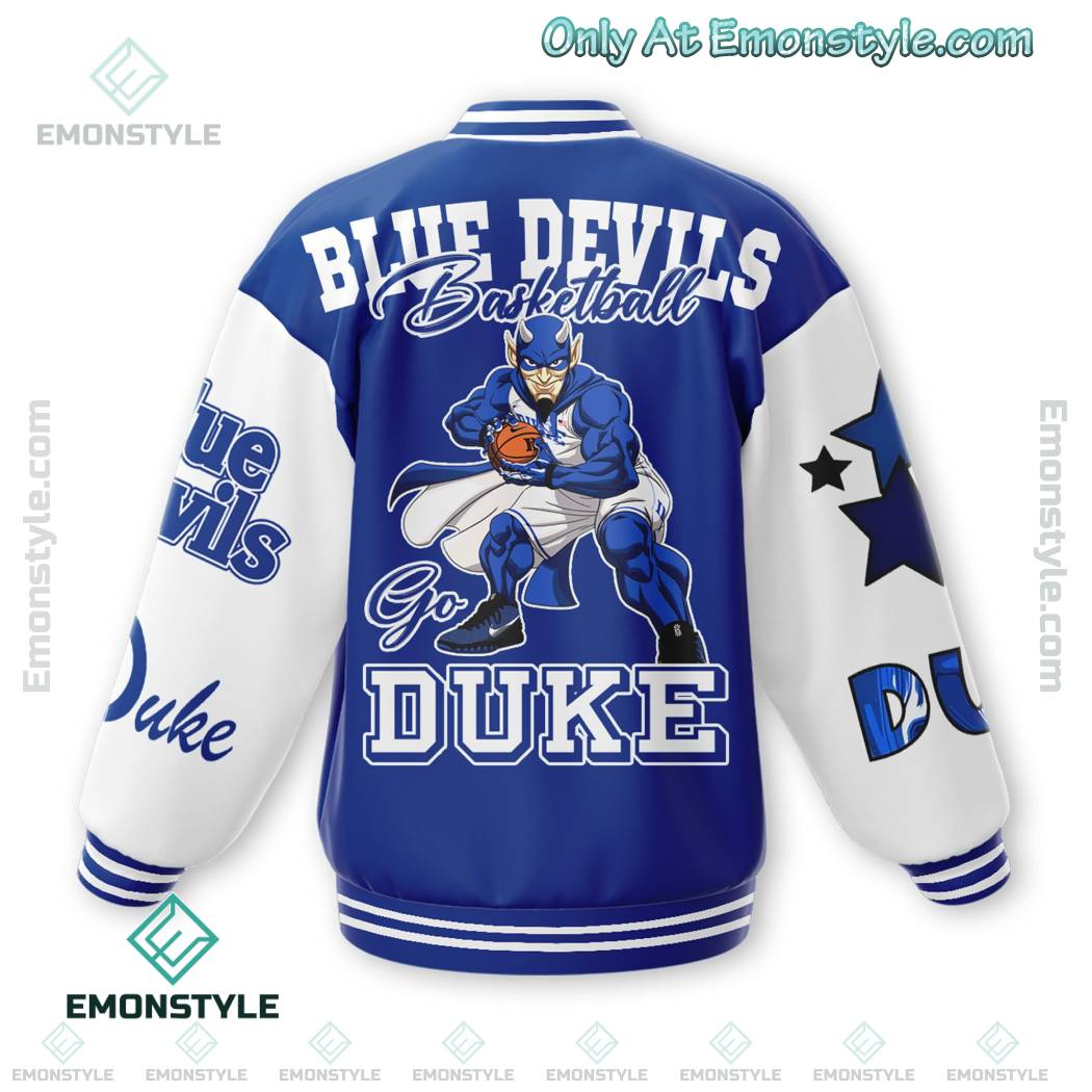 NCAA Duke Blue Devils Go Duke Baseball Jacket - Image 3