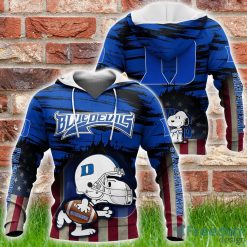 NCAA Duke Blue Devils Snoopy Sports Pullover Hoodie