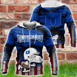 NCAA Duke Blue Devils Snoopy Sports Zip Up Hoodie