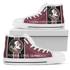 NCAA Florida State Seminoles Big Logo High Top Shoes
