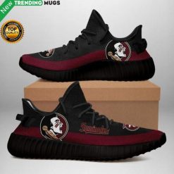 NCAA Florida State Seminoles Black Yeezy Boost Sneakers