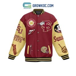 Alternative view of NCAA Florida State Seminoles Break The Rock Go Noles Baseball Jacket