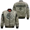 NCAA Florida State Seminoles Camo Pattern Bomber Jacket