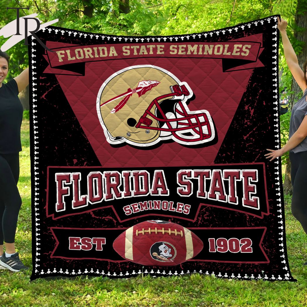 NCAA Florida State Seminoles EST 1902 Quilt Blanket