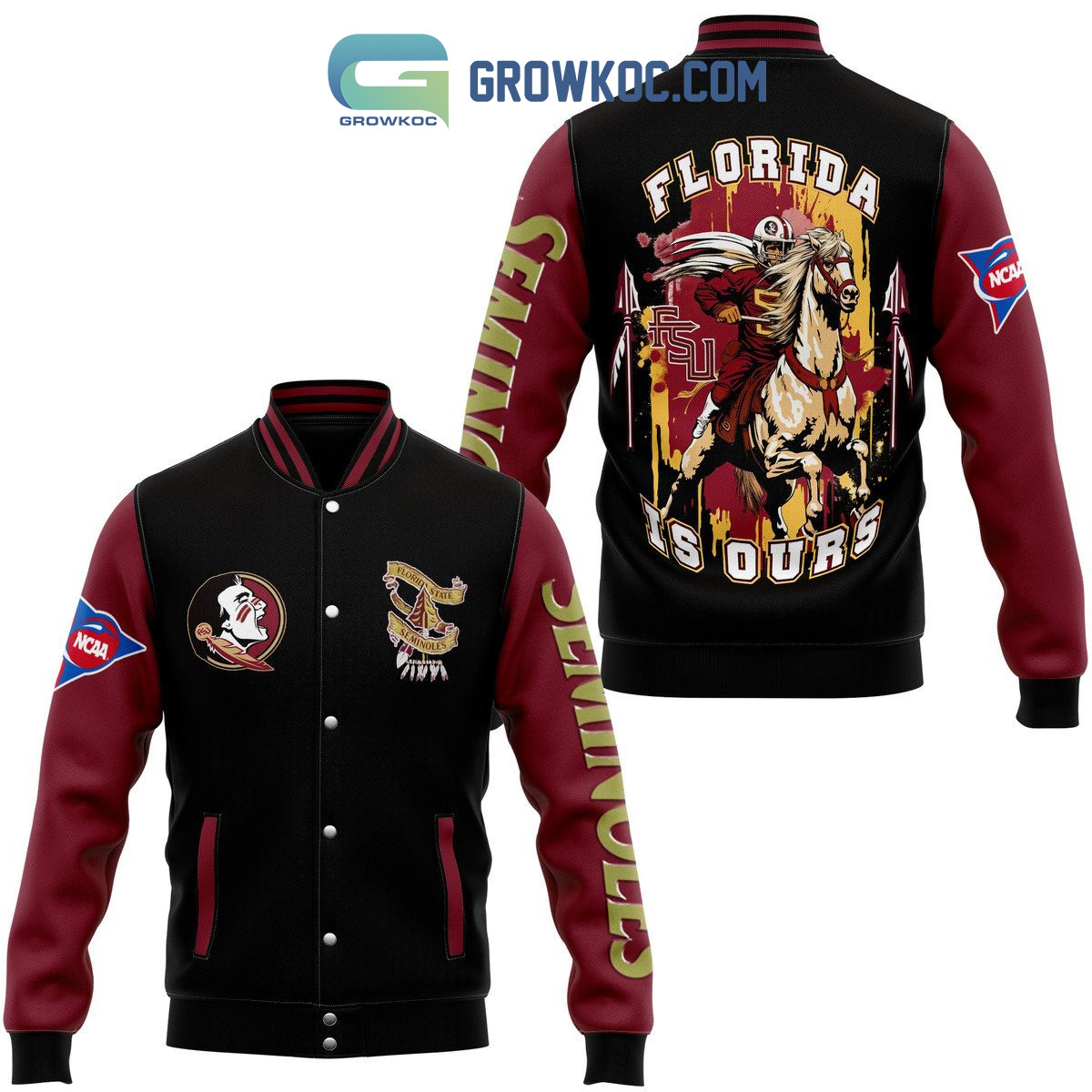NCAA Florida State Seminoles Florida Is Ours Baseball Jacket
