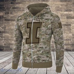 NCAA Illinois Fighting Illini Camo Style Zip Up Hoodie