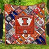 NCAA Illinois Fighting Illini EST 1867 Quilt Blanket
