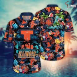 NCAA Illinois Fighting Illini Fruit Summer Hawaiian Shirt
