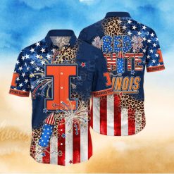 NCAA Illinois Fighting Illini Independence Day Hawaiian Shirt