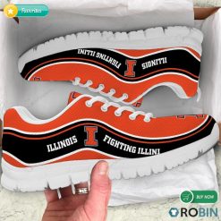 NCAA Illinois Fighting Illini Orange Black Running Shoes