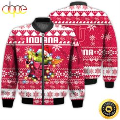 NCAA Indiana Hoosiers Baby Yoda Christmas Bomber Jacket