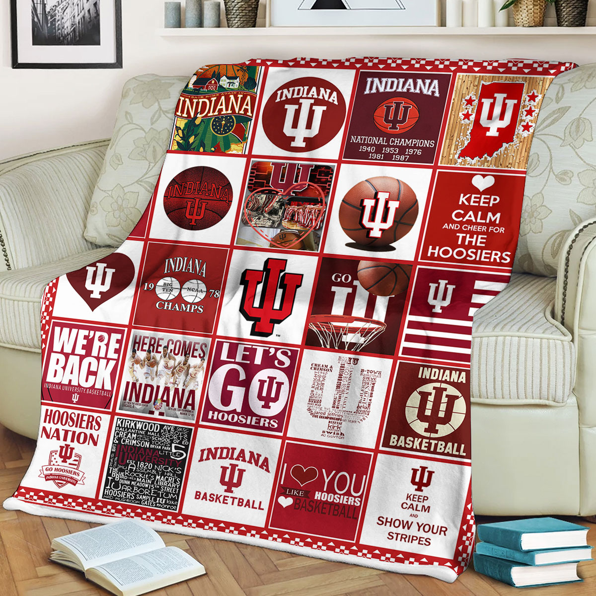 NCAA Indiana Hoosiers Collection Fleece Blanket
