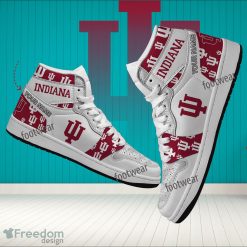 NCAA Indiana Hoosiers Custom Name Logo Air Jordan 1 High Sneakers