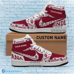 Alternative view of NCAA Indiana Hoosiers Custom Name New Season Design Air Jordan 1 High Sneakers
