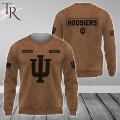 NCAA Indiana Hoosiers Custom Name Salute To Service Sweatshirt