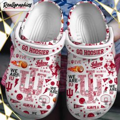 NCAA Indiana Hoosiers Go Hoosier White Crocs