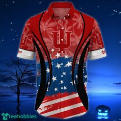 Alternative view of NCAA Indiana Hoosiers Star Pattern Hawaiian Shirt