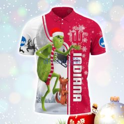 Alternative view of NCAA Indiana Hoosiers The Grinch Christmas Polo Shirt