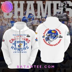 NCAA Kansas Jayhawks 2023 Guaranteed Rate Bowl Zip Up Hoodie