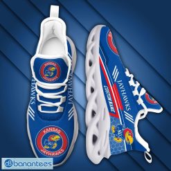 Alternative view of NCAA Kansas Jayhawks Custom Name Blue Max Soul Shoes