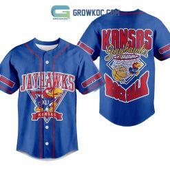 NCAA Kansas Jayhawks Custom Name Rock Chalk Baseball Jersey