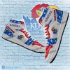 NCAA Kansas Jayhawks Custom Name White Red Air Jordan 1 High Sneakers