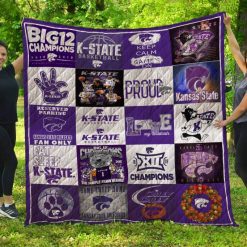 NCAA Kansas State Wildcats Big 12 Champions Quilt Blanket