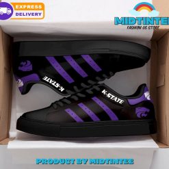 Alternative view of NCAA Kansas State Wildcats Black Stan Smith Shoes