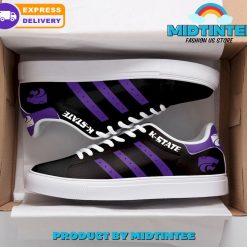 NCAA Kansas State Wildcats Black Stan Smith Shoes