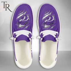NCAA Kansas State Wildcats Custom Name Broken Wall Hey Dude Shoes