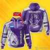 NCAA Kansas State Wildcats Custom Name Fire Ball Pullover Hoodie