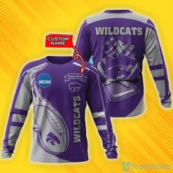 NCAA Kansas State Wildcats Custom Name Fire Ball Sweatshirt