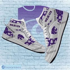 NCAA Kansas State Wildcats Custom Name Logo Air Jordan 1 High Sneakers